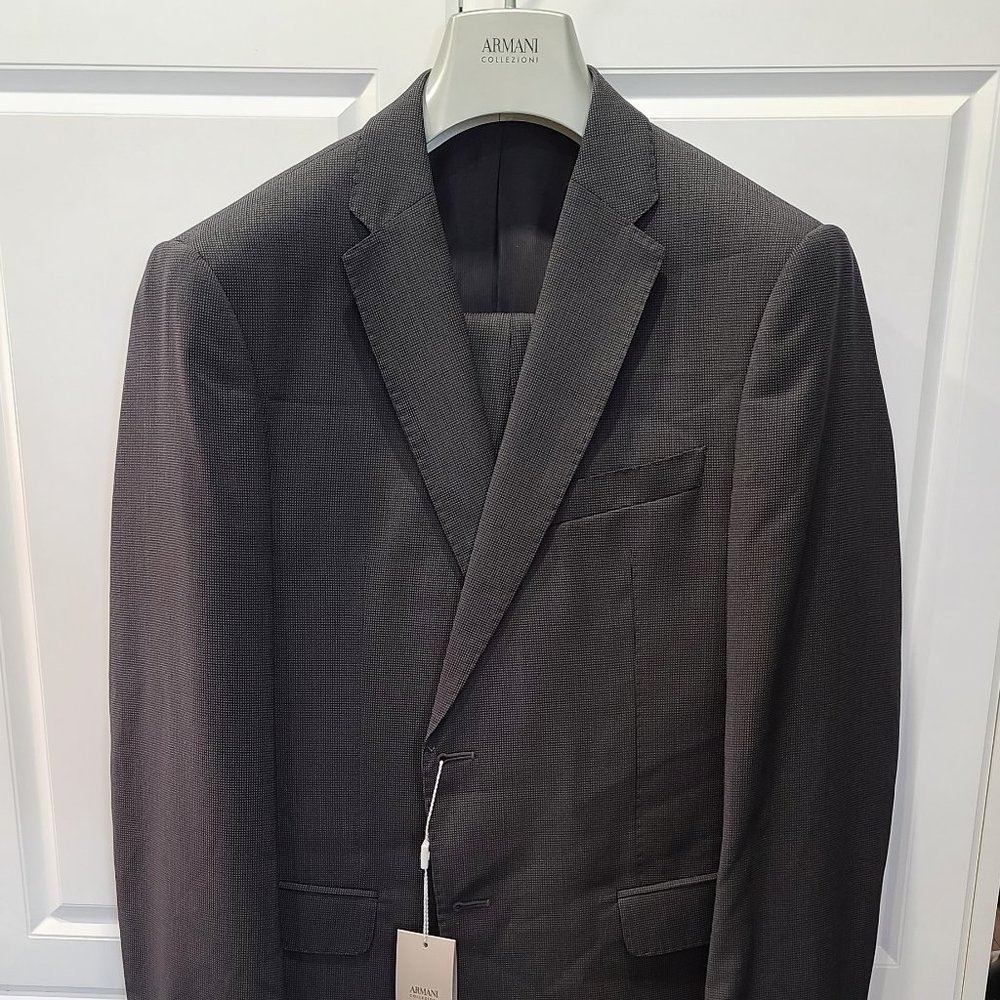 ARMANI COLLEZIONI Wool Single-Breasted Suit